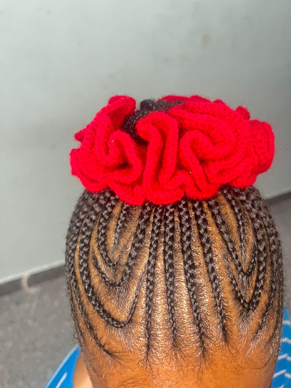 Handmade Crochet Scrunchie – Soft & Stretchy Hair Tie