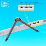 ZEBRONICS EA124 LED Monitor, 24 inch (60.4cm), 250 nits, 100Hz, FHD, 1920x1080, HDMI, VGA, Ultra Slim Bezel, Built-in Speakers, Metal Stand, Wall Mountable