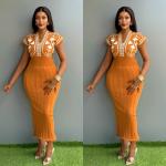 Bodycon Midi Dress – Slim Fit Sleeveless Clubwear Party Dress