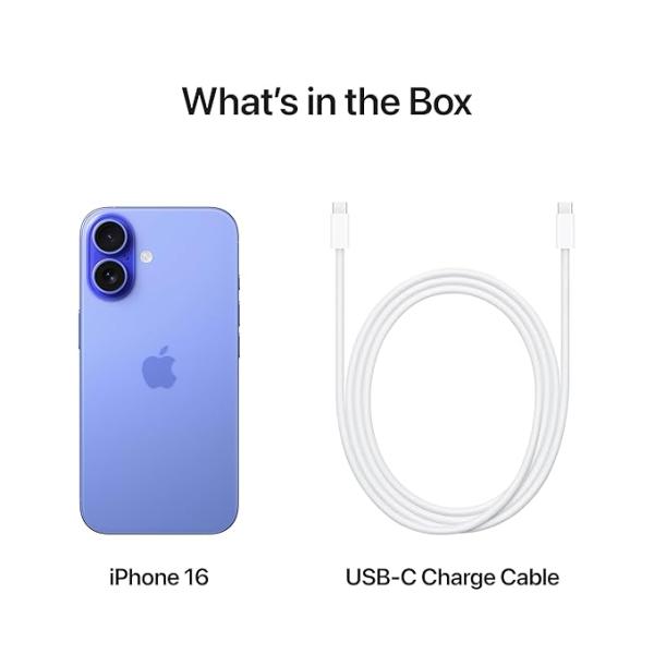 iPhone 16 (128 GB): 5G Mobile Phone with Camera Control, A18 Chip and a Big Boost in Battery Life.